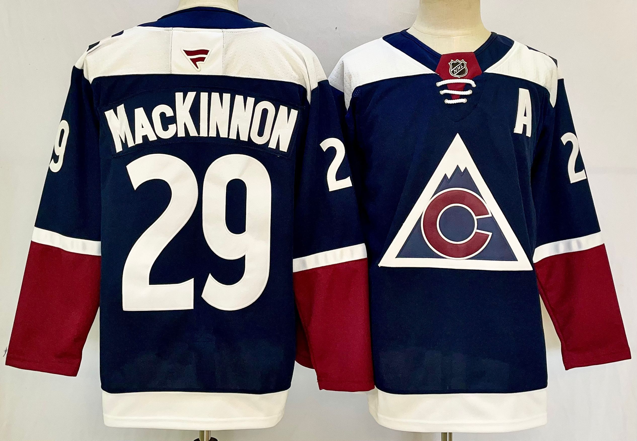 Men Colorado Avalanche 29 Mackinnon Blue 2025 Home Premier Player NHL Jersey